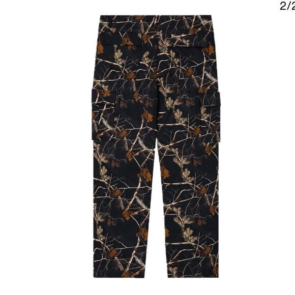 FELT men’s field cargo pants camo print loose fit streetwear skate Sz 34 - Picture 2 of 10